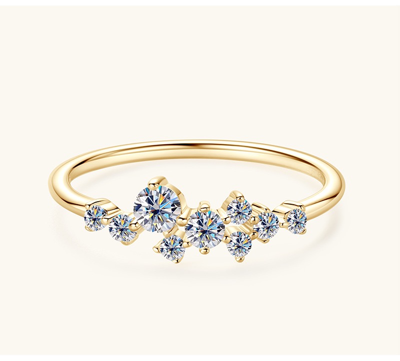 オールシルバー製ダイヤモンドオープンリングジュエリー 12 レディースジュエリー 指輪 リング